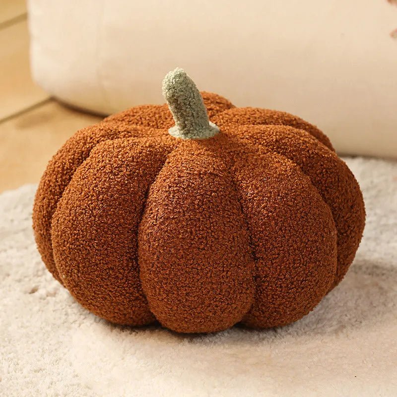 Nordic Pumpkin Decorative Pillow - Halloween - Seasonal Plush Pillows & Throw Decorations - Scribble Snacks