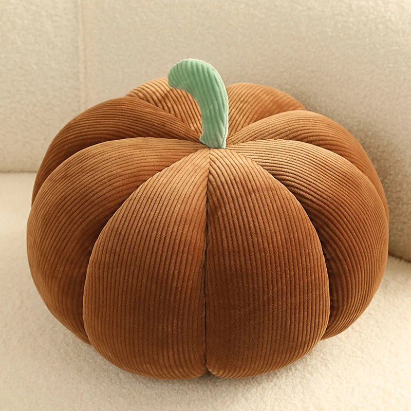 Nordic Pumpkin Decorative Pillow - Halloween - Seasonal Plush Pillows & Throw Decorations - Scribble Snacks