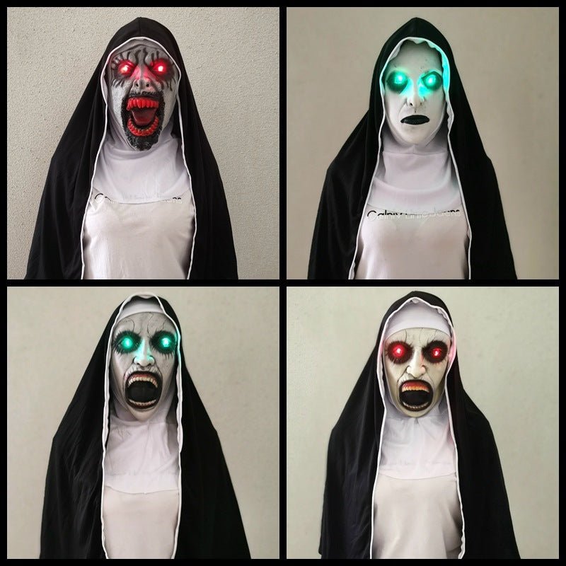 Nun Mask Halloween Ghost Horror Costume Played - 0 - Scribble Snacks