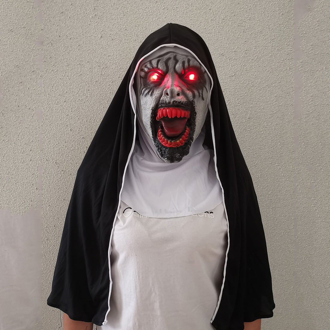 Nun Mask Halloween Ghost Horror Costume Played - 0 - Scribble Snacks