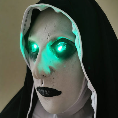 Nun Mask Halloween Ghost Horror Costume Played - 0 - Scribble Snacks