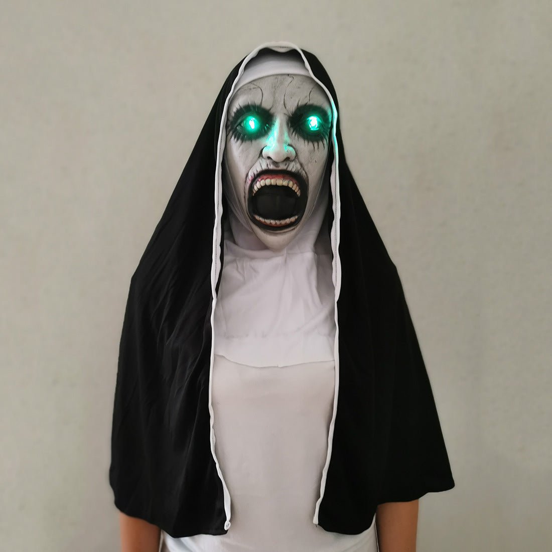 Nun Mask Halloween Ghost Horror Costume Played - 0 - Scribble Snacks