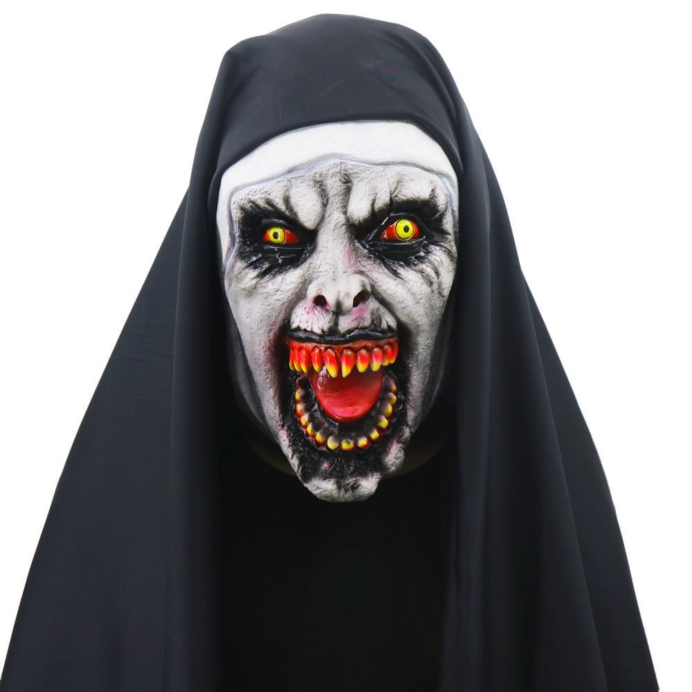 Nun Mask Halloween Ghost Horror Costume Played - 0 - Scribble Snacks