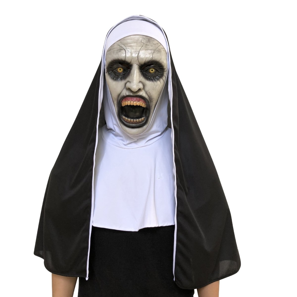 Nun Mask Halloween Ghost Horror Costume Played - 0 - Scribble Snacks