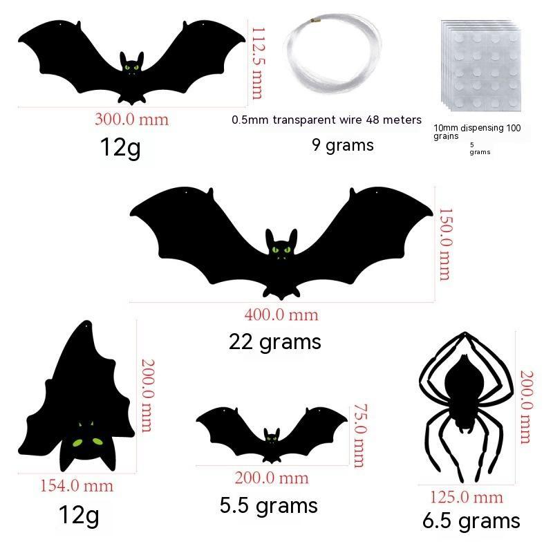 Outdoor Halloween Bat Wall Decoration - 0 - Scribble Snacks