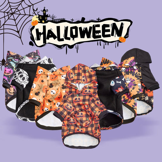 Pet Clothes Small And Medium Sized Dog Cat Pet Halloween Pumpkin Belt - 0 - Scribble Snacks