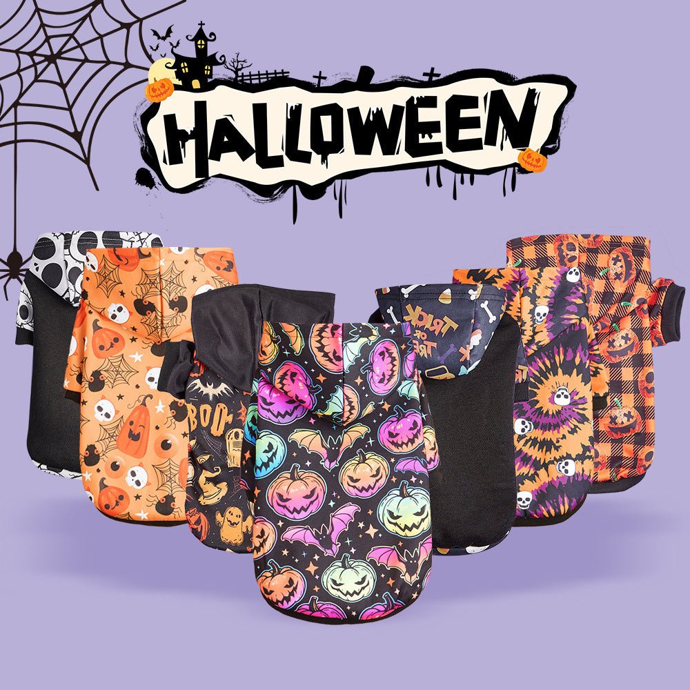 Pet Clothes Small And Medium Sized Dog Cat Pet Halloween Pumpkin Belt - 0 - Scribble Snacks