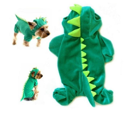 Pet Dog Halloween Dinosaur Dress Up Teddy Bear Medium and Small Dog Foreign Trade Dog Clothes - 0 - Scribble Snacks