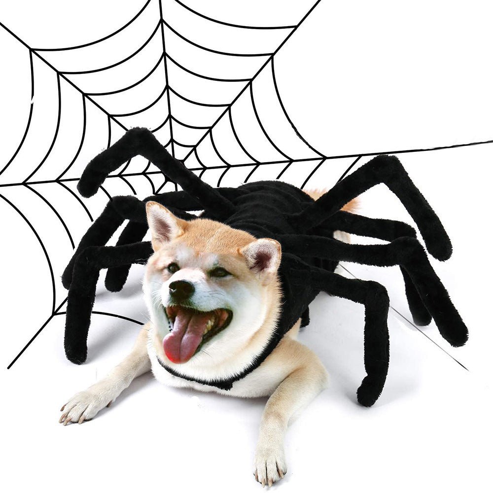 Pet Halloween Funny Spider Chest Back Creative Cat Dog Small Dog Transformation Costume For Dogs Cats Party Cosplay Funny Outfit - 0 - Scribble Snacks