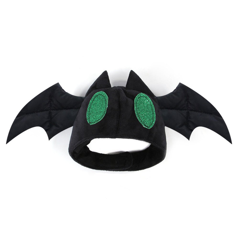 Pet Halloween Hat Teddy Dress Up Bat Headdress Cat Hat Cat Head - 0 - Scribble Snacks