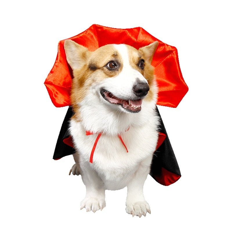 Pet Halloween Polyester Cloak Hat Holiday Suit - 0 - Scribble Snacks