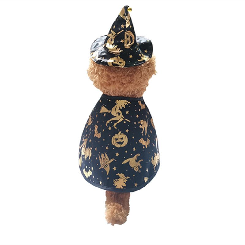 Pet Halloween Printed Wizard Cloak Set - 0 - Scribble Snacks