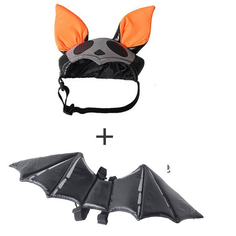 Pet Halloween Supplies Ghost Festival Ornaments Dog Personality Hat Cat Bat Wings - 0 - Scribble Snacks