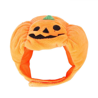 Pet Hat Halloween Funny Pumpkin Hat Cute Pet Animal Costume - 0 - Scribble Snacks