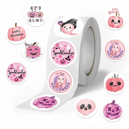 Pink Halloween Graffiti Stickers Decor - Halloween - Stickers & Labels (including Scrapbooking, Wall Decals) - Scribble Snacks