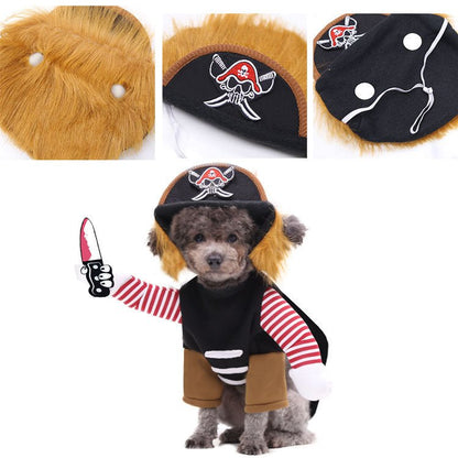 Pirates Turned Into Weird Pet Dogs Cats Halloween Day Costumes - 0 - Scribble Snacks