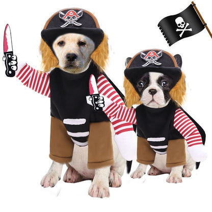 Pirates Turned Into Weird Pet Dogs Cats Halloween Day Costumes - 0 - Scribble Snacks