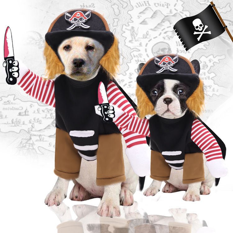 Pirates Turned Into Weird Pet Dogs Cats Halloween Day Costumes - 0 - Scribble Snacks