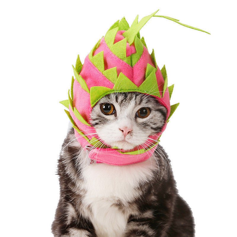 Pitaya Fruit Design Pet Hat Dog Cat Puppy Halloween Party Costumes - 0 - Scribble Snacks