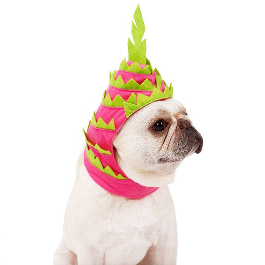 Pitaya Fruit Design Pet Hat Dog Cat Puppy Halloween Party Costumes - 0 - Scribble Snacks