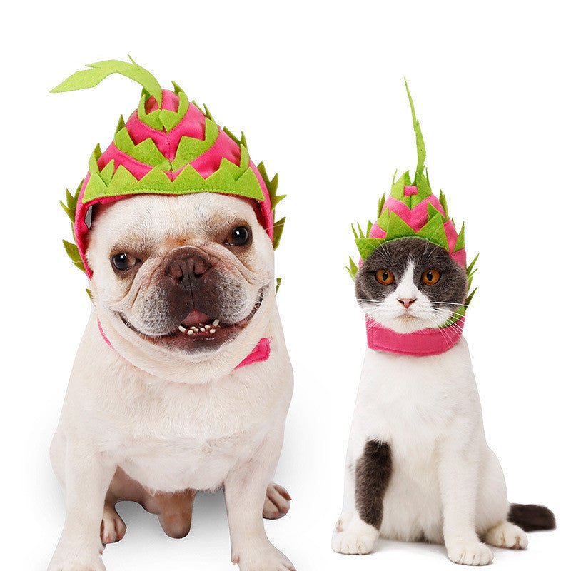 Pitaya Fruit Design Pet Hat Dog Cat Puppy Halloween Party Costumes - 0 - Scribble Snacks