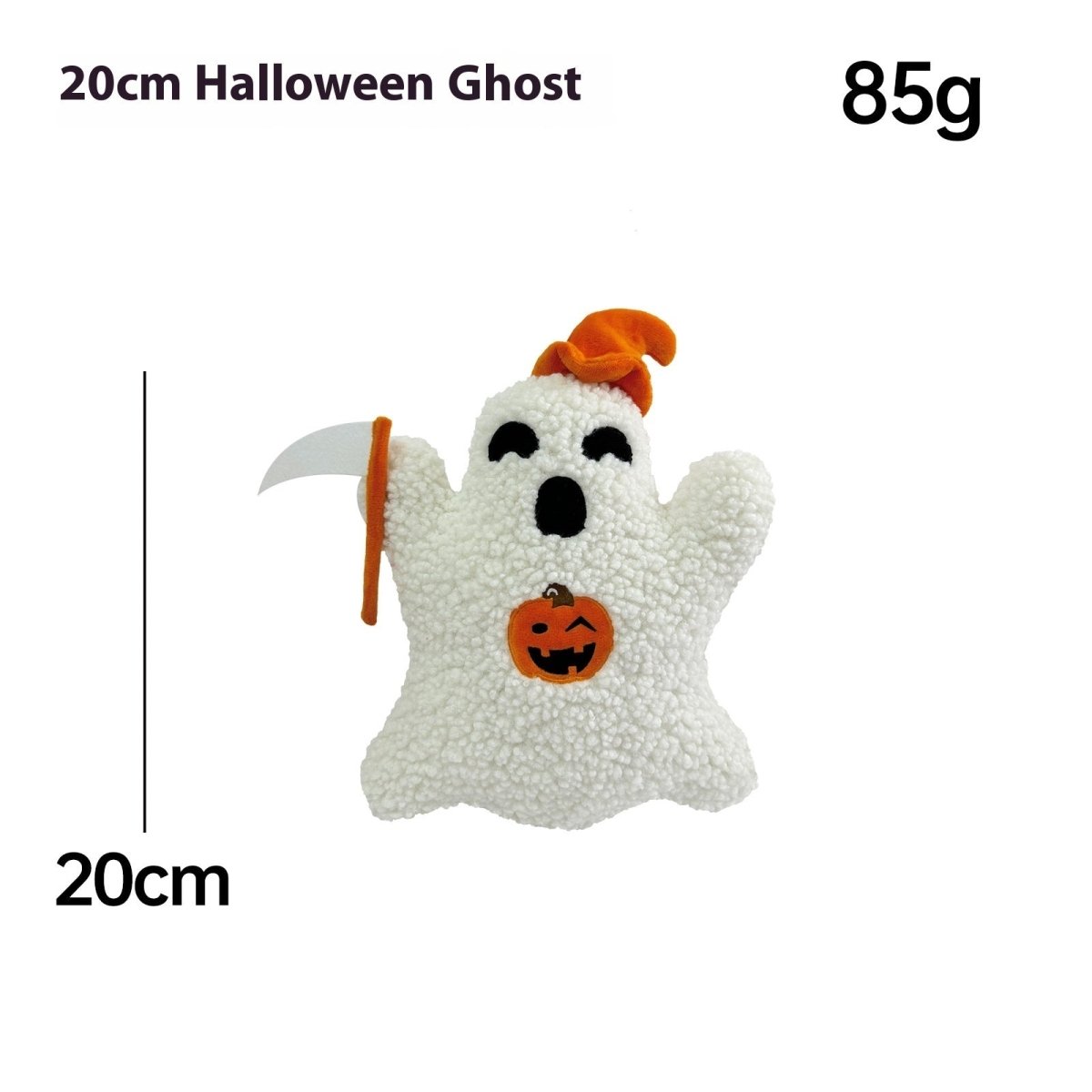 Plush Toy Ghost Pillow Halloween Home Pillow - 0 - Scribble Snacks