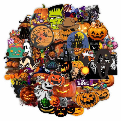 Pumpkin Bash Graffiti Stickers - Halloween - Stickers & Labels (including Scrapbooking, Wall Decals) - Scribble Snacks