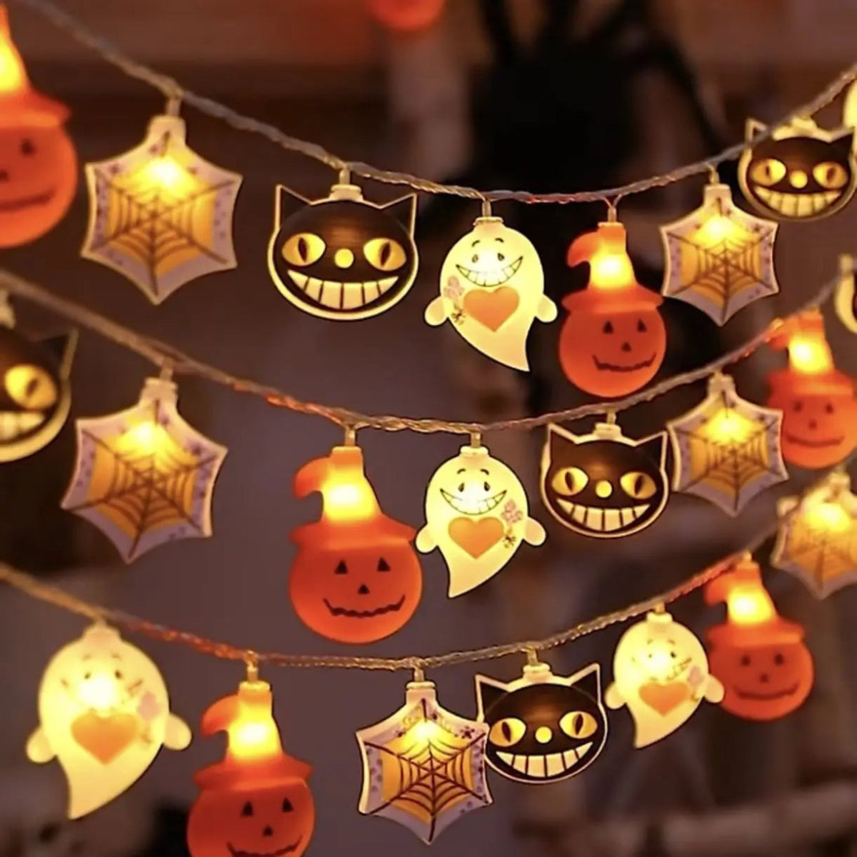 Pumpkin Bat Ghost Lights Set - Halloween - LED Lighting & Neon Signs - Scribble Snacks