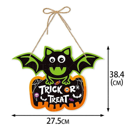 Pumpkin Bat Halloween Hangings - Halloween - Party Banners & Hanging Ornaments - Scribble Snacks