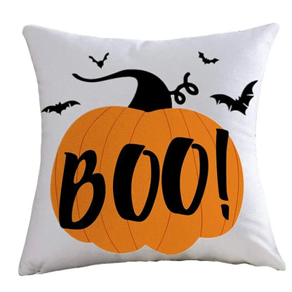 Pumpkin Bat Pillow Cover - Halloween - Seasonal Plush Pillows & Throw Decorations - Scribble Snacks