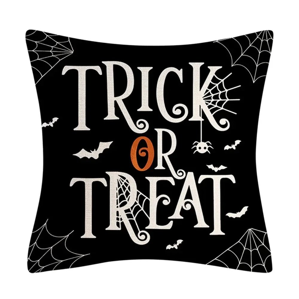 Pumpkin Bat Pillow Cover - Halloween - Seasonal Plush Pillows & Throw Decorations - Scribble Snacks