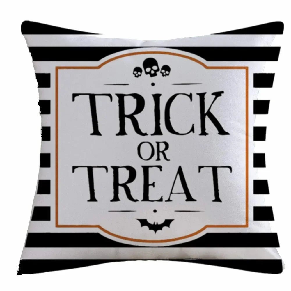 Pumpkin Bat Pillow Cover - Halloween - Seasonal Plush Pillows & Throw Decorations - Scribble Snacks