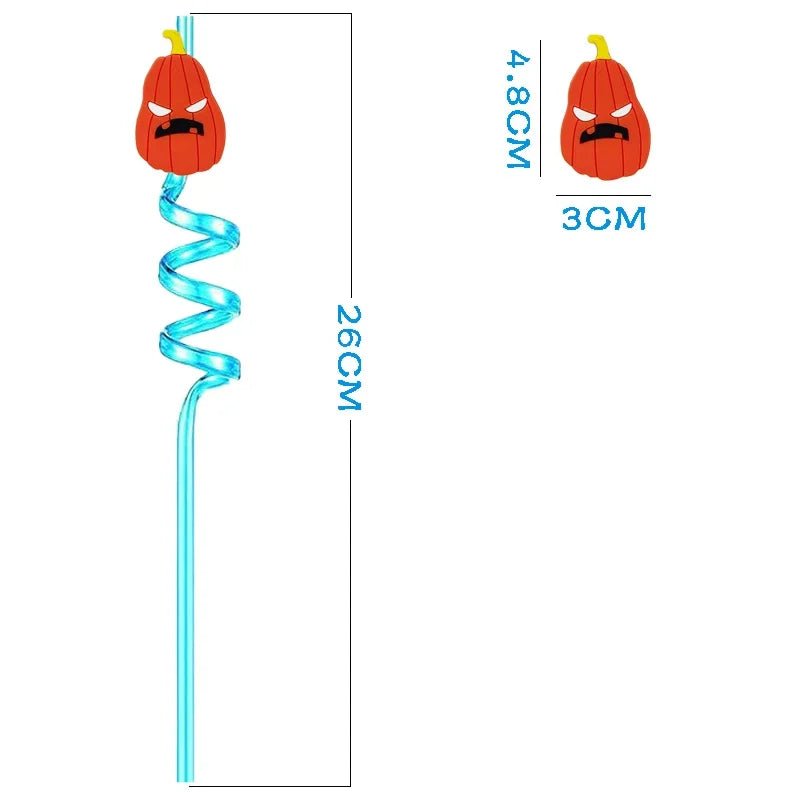 Pumpkin Bat Spider Straws Party - Halloween - Tableware (Placemats, Napkin Rings, Table Runners) - Scribble Snacks