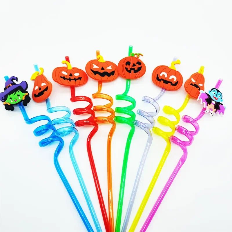 Pumpkin Bat Spider Straws Party - Halloween - Tableware (Placemats, Napkin Rings, Table Runners) - Scribble Snacks