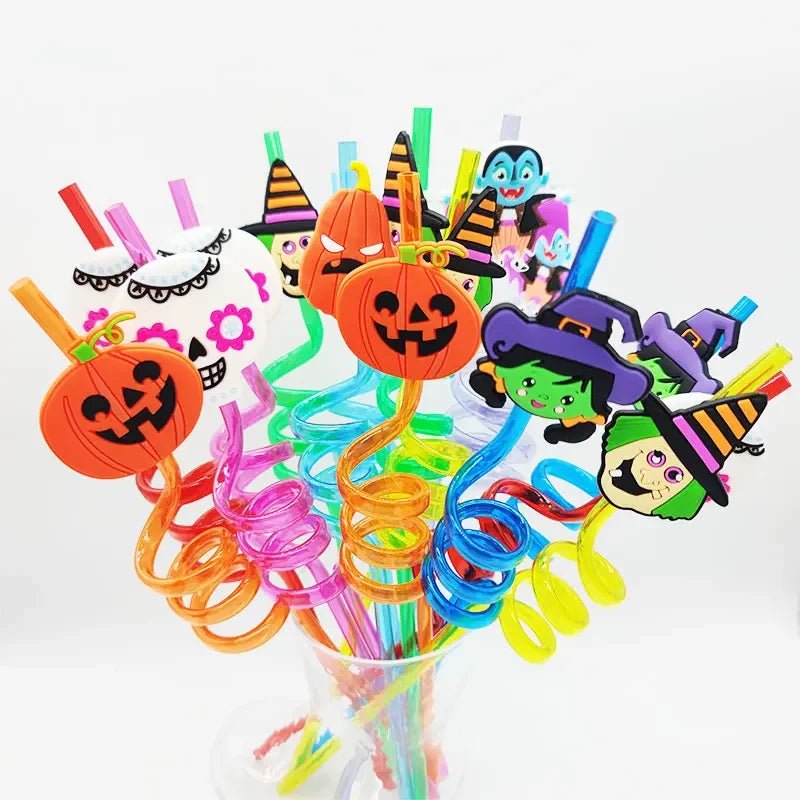 Pumpkin Bat Spider Straws Party - Halloween - Tableware (Placemats, Napkin Rings, Table Runners) - Scribble Snacks