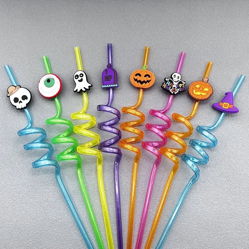 Pumpkin Bat Spider Straws Party - Halloween - Tableware (Placemats, Napkin Rings, Table Runners) - Scribble Snacks