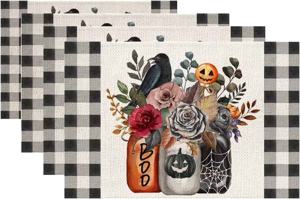 Pumpkin Festive Dining Placemats - Halloween - Tableware (Placemats, Napkin Rings, Table Runners) - Scribble Snacks