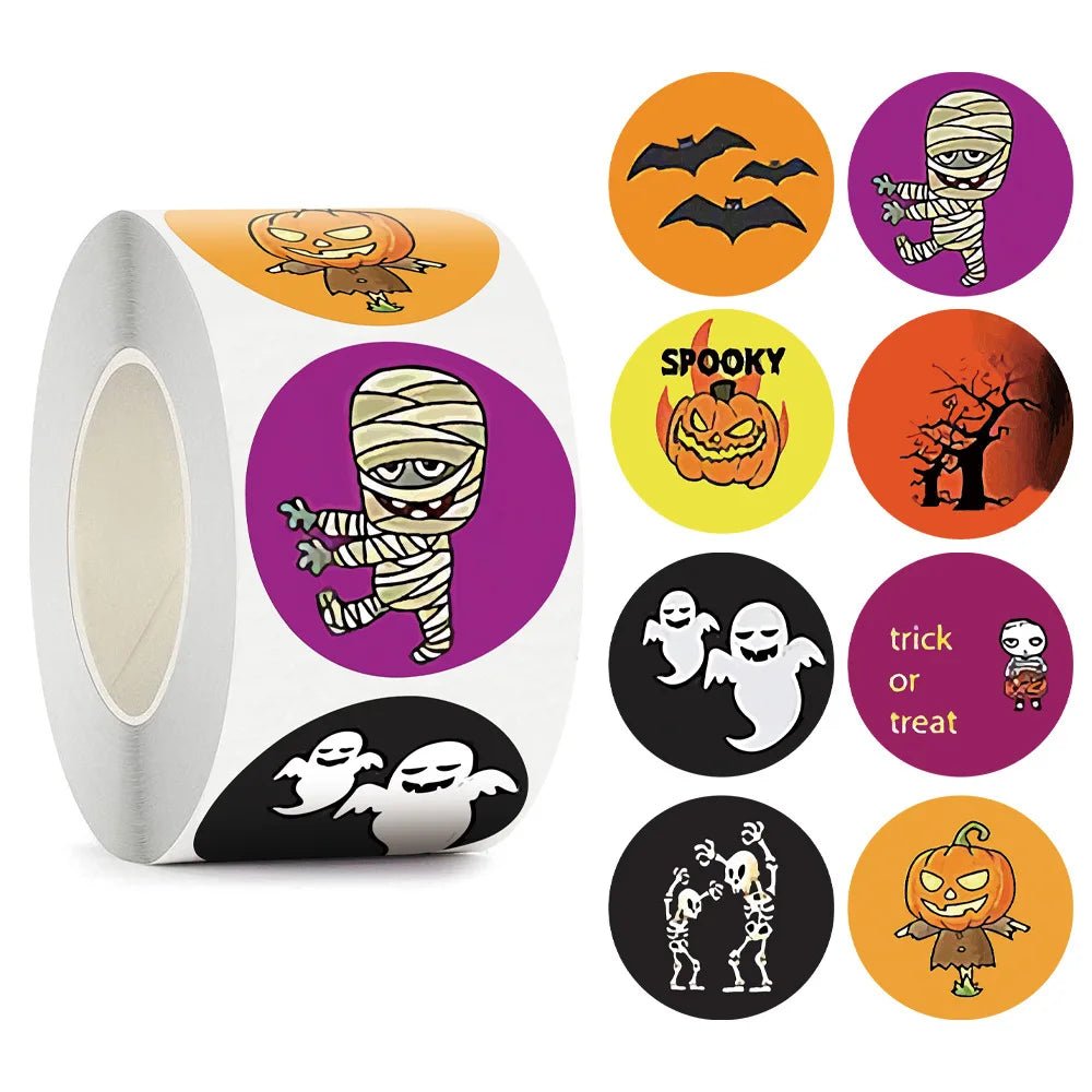 Pumpkin Ghost Envelope Stickers - Halloween - Stickers & Labels (including Scrapbooking, Wall Decals) - Scribble Snacks