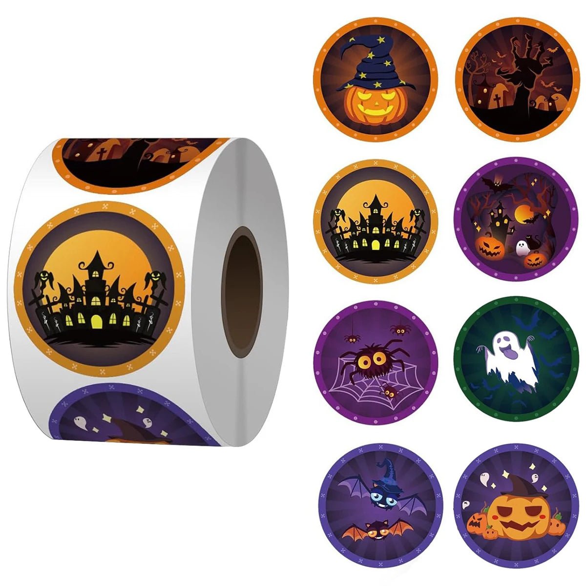 Pumpkin Ghost Envelope Stickers - Halloween - Stickers & Labels (including Scrapbooking, Wall Decals) - Scribble Snacks