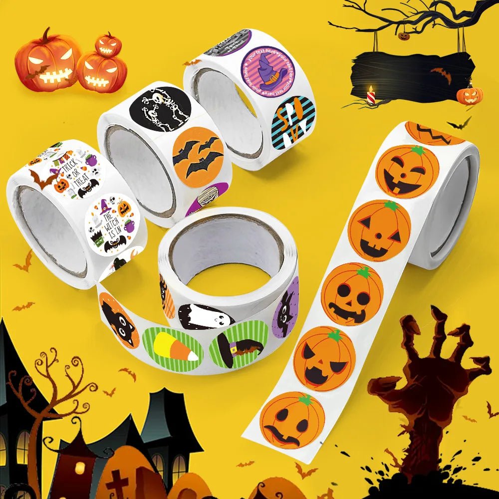 Pumpkin Ghost Envelope Stickers - Halloween - Stickers & Labels (including Scrapbooking, Wall Decals) - Scribble Snacks