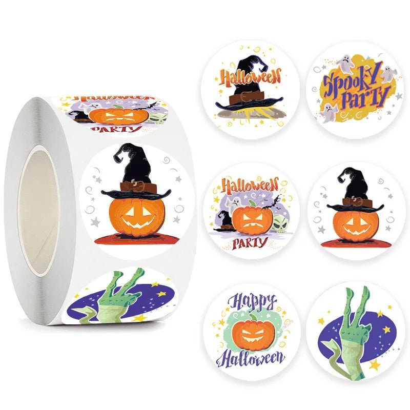 Pumpkin Ghost Envelope Stickers - Halloween - Stickers & Labels (including Scrapbooking, Wall Decals) - Scribble Snacks