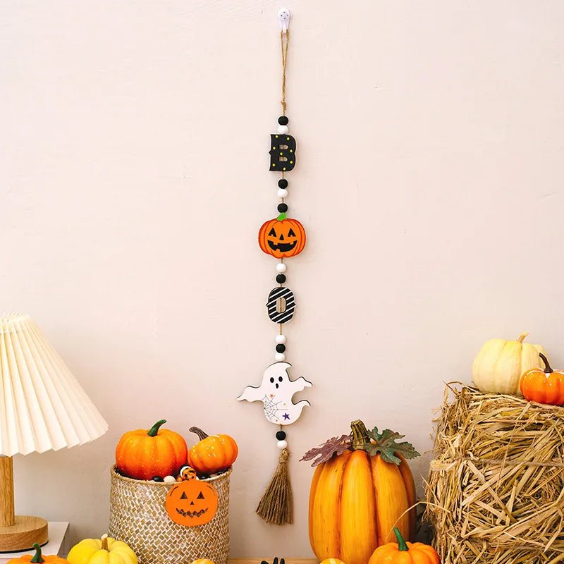 Pumpkin Ghost Hanging Ornament - Halloween - Party Banners & Hanging Ornaments - Scribble Snacks