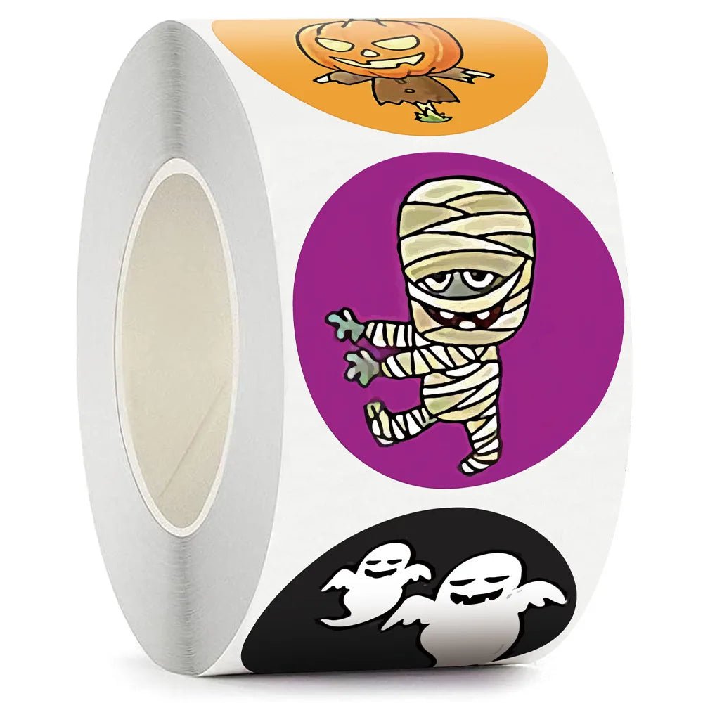 Pumpkin Ghost Stickers - Halloween - Halloween - Stickers & Labels (including Scrapbooking, Wall Decals) - Scribble Snacks