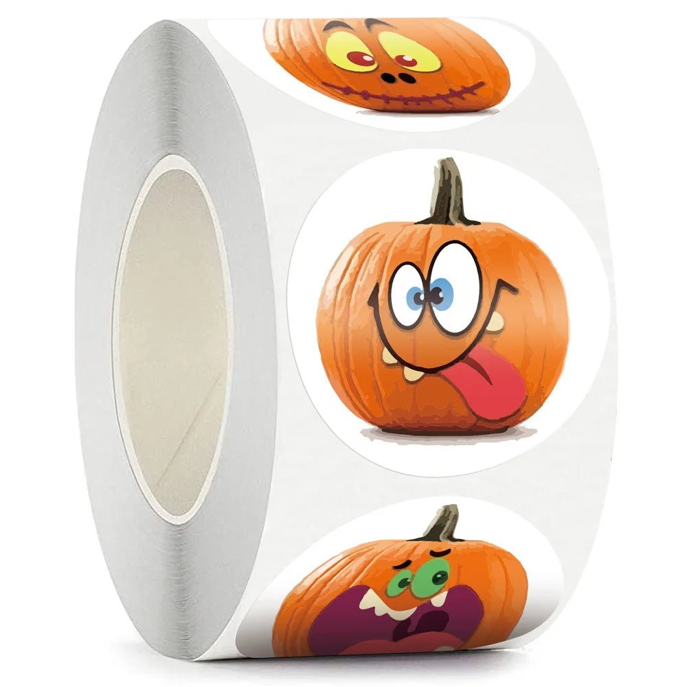 Pumpkin Ghost Stickers - Halloween - Halloween - Stickers & Labels (including Scrapbooking, Wall Decals) - Scribble Snacks