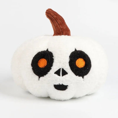 Pumpkin Ghost Throw Pillow Toy - Halloween - Seasonal Plush Pillows & Throw Decorations - Scribble Snacks