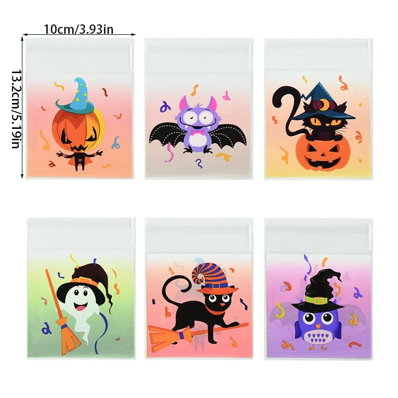 Pumpkin Ghost Treat Bags - Halloween - Candy Buckets & Holders - Scribble Snacks