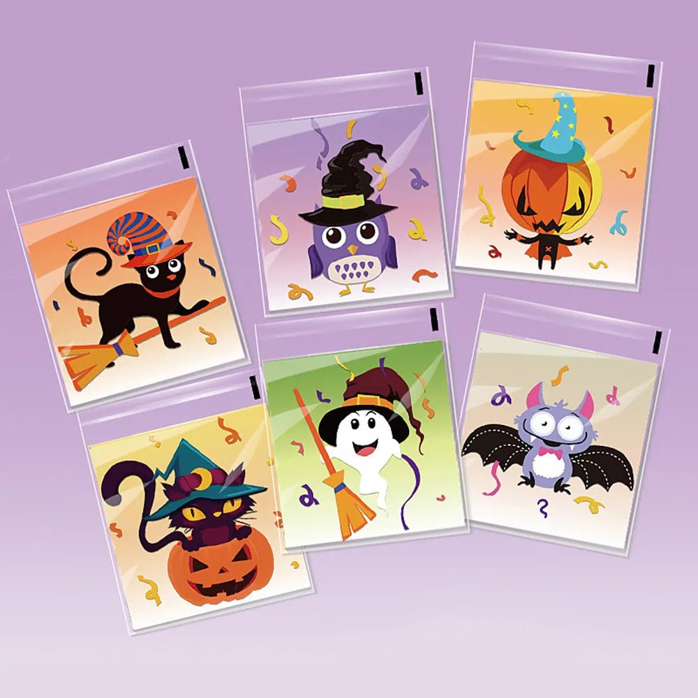 Pumpkin Ghost Treat Bags - Halloween - Candy Buckets & Holders - Scribble Snacks