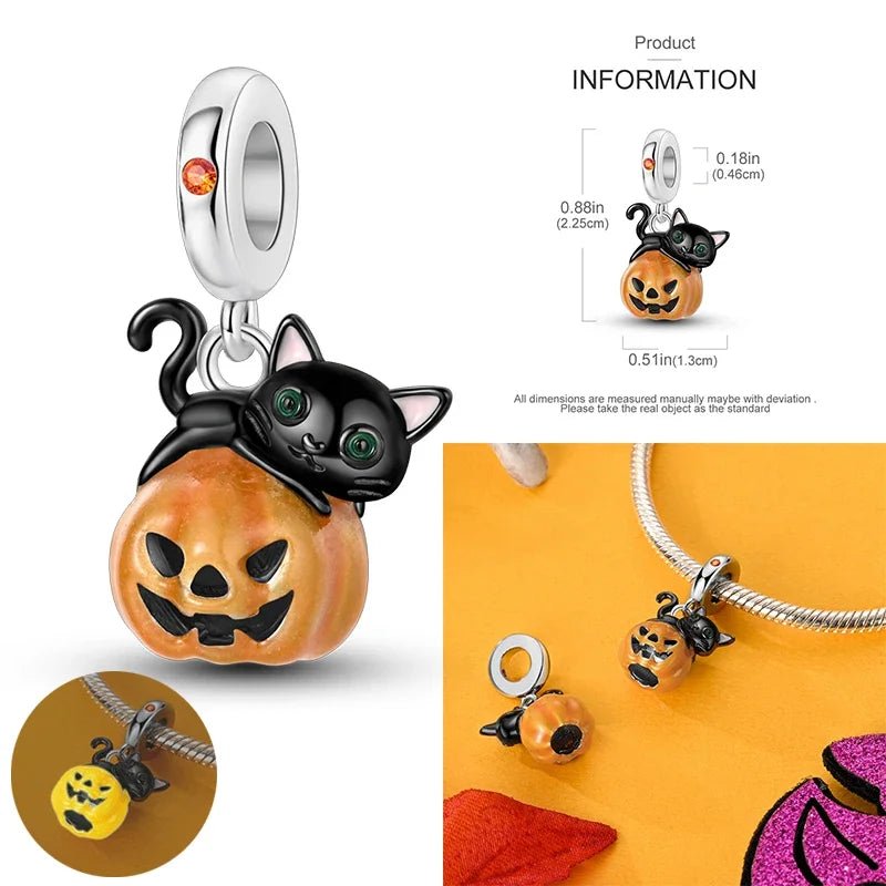 Pumpkin Holiday Pendant Charm - Halloween - Resin Ornaments & Charms - Scribble Snacks