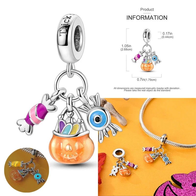 Pumpkin Holiday Pendant Charm - Halloween - Resin Ornaments & Charms - Scribble Snacks