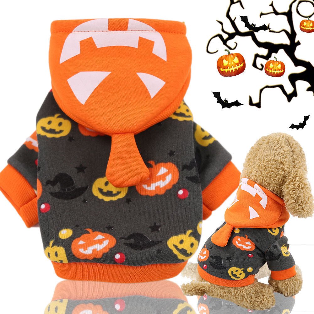 Pumpkin Lamp Pet Costume Funny Halloween Christmas Dog Clothes - 0 - Scribble Snacks